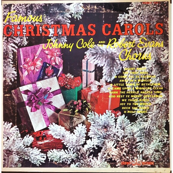 Johnny Cole & Robert Evans Chorus LP - Famous Christmas Carols - Crown Stereo - Picture 1 of 4